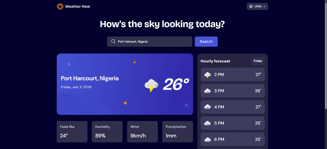 Weather App preview
